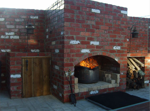 Inness Green Landscaping bricklaying fireplace